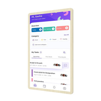 Διαδικτυακό μηνιαίο προγραμματιστή Ψηφιακό ημερολόγιο τοίχου για απλοποιημένο οικογενειακό πρόγραμμα