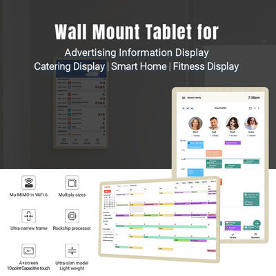 Διαδικτυακό μηνιαίο προγραμματιστή Ψηφιακό ημερολόγιο τοίχου για απλοποιημένο οικογενειακό πρόγραμμα