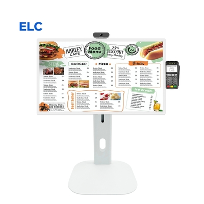Οθόνη αφής εστιατορίου Pos System Kiosk 24 ιντσών επιτραπέζιο tablet φορητή οθόνη Smart Android 13 TV Display Tablette PC