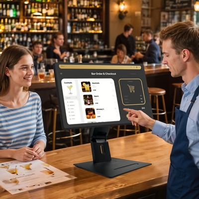 Οθόνη αφής Android 14 21,5'' για σύστημα POS εστιατορίου, οθόνη κουζίνας, WiFi6, RK3576, ψηφιακή οθόνη μενού για υπηρεσίες εστίασης