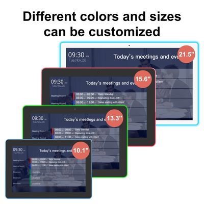 Android 11 Εικονική οθόνη ψηφιακή σήμανση Δωμάτιο συνεδριάσεων Δισκόπηση Tablet με NFC LED Light Bar
