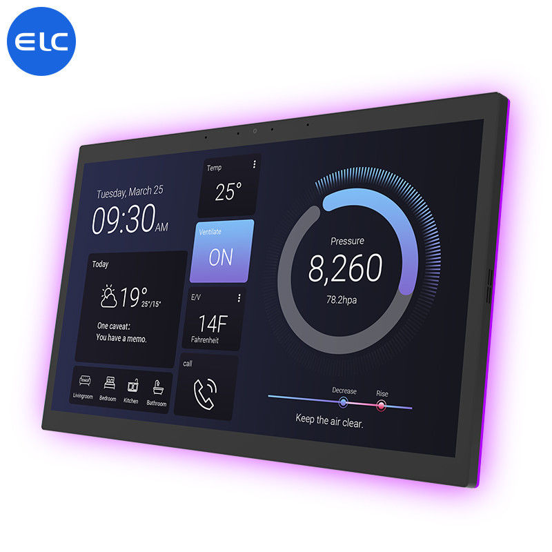 15.6 ίντσες έξυπνο σπίτι δωρεάν POE LCD οθόνη Full HD οθόνη με RK3566 Bluetooth 5.3