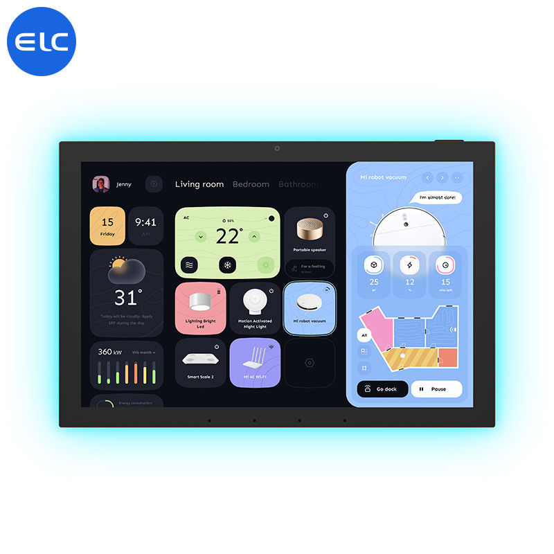 10.1' WiFi6E Smart Home Touchscreen Control Panel Προαιρετική κάμερα NFC 5M/P με LED Light Bar