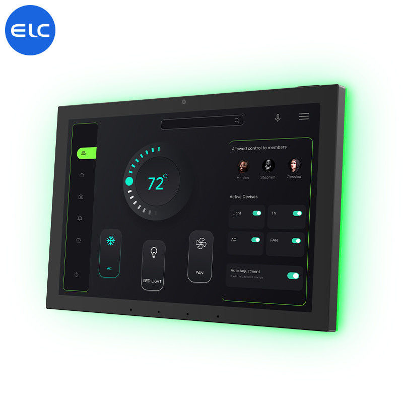 10.1' WiFi6E Smart Home Touchscreen Control Panel Προαιρετική κάμερα NFC 5M/P με LED Light Bar