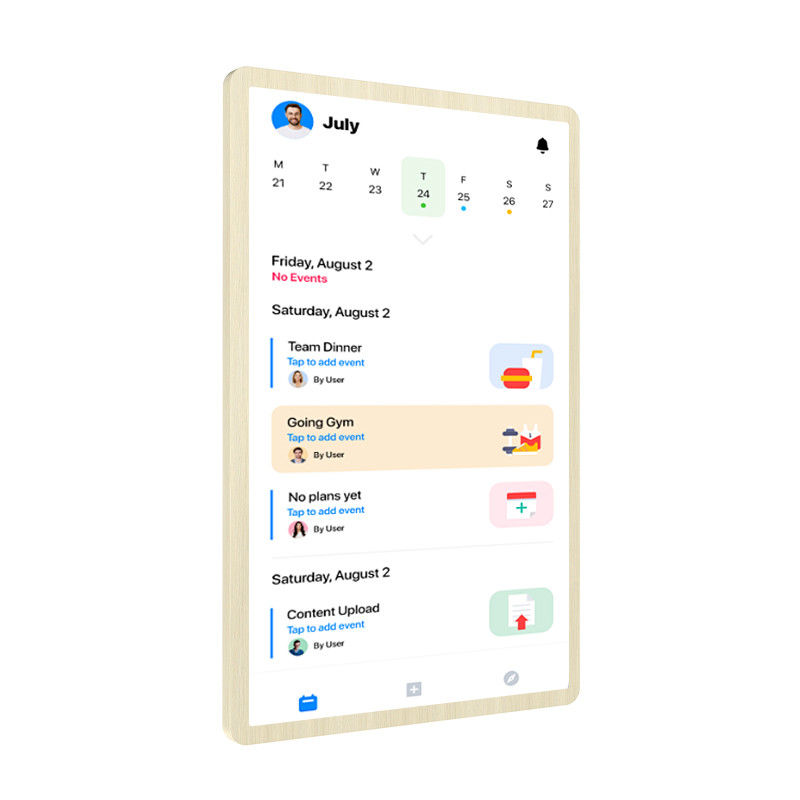 Διαδικτυακό μηνιαίο προγραμματιστή Ψηφιακό ημερολόγιο τοίχου για απλοποιημένο οικογενειακό πρόγραμμα