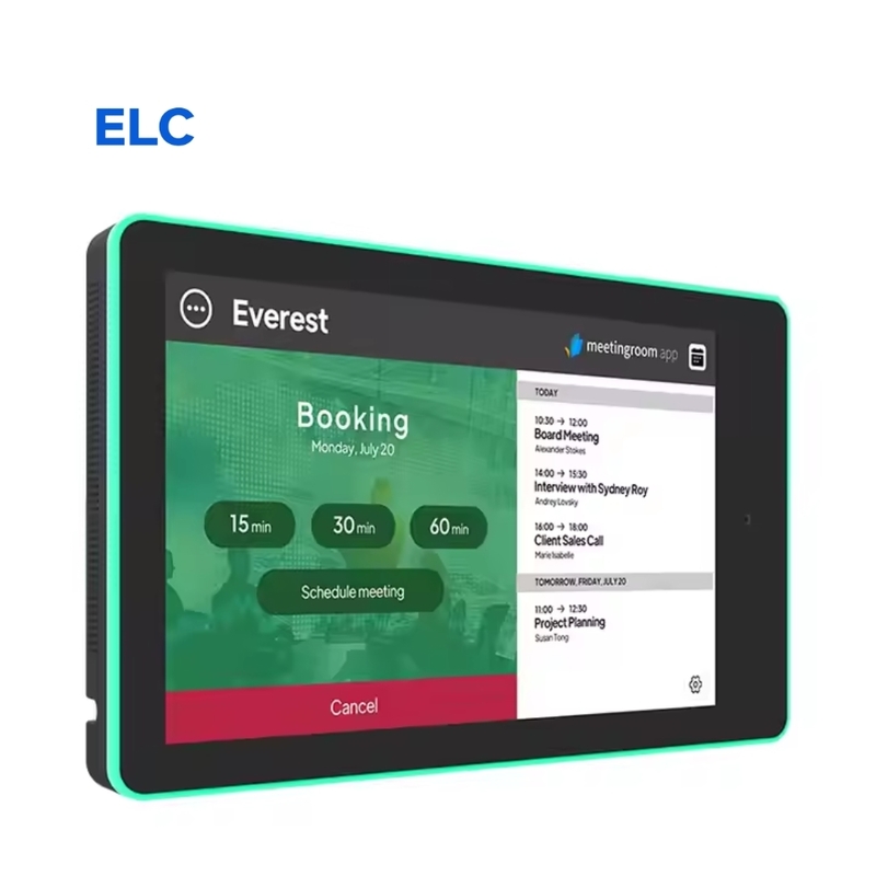 10 ιντσών επιτοίχια Android Tablet για συσκέψεις με LED Light Bar