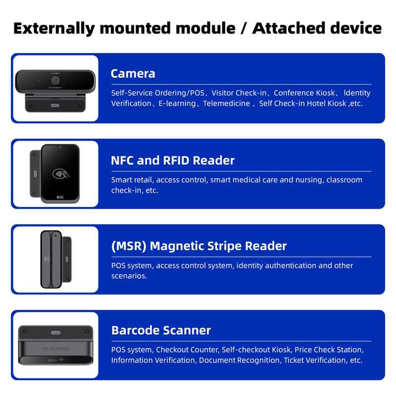Οθόνη αφής 21,5" Android Tablet RK3576 για εστιατόριο Point of Sale (POS) Back Order Kiosk Μηχάνημα αυτόματης παραγγελίας