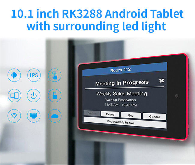 10.1inch RK3566 Δωμάτιο Συνεδριάσεων Ψηφιακή σήμανση οθόνη για το δωμάτιο συνεδριάσεων