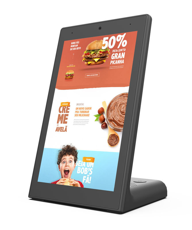 Εστιατόριο ανατροφοδότησης πελατών RK3399 NFC που διατάζει τη μορφή 8 Λ ταμπλετών επιτροπή ίντσας LCD