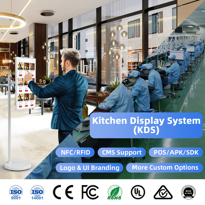 OEM/ODM Προσαρμόστε το RK3588S2/RK3588 Android 13 24 ιντσών Φώτα ψηφιακής σήμανσης για το πάτωμα Σύστημα οθόνης κουζίνας Εστιατόριο